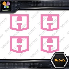 Compatible Hart Tools H Logo Only Pack of 4 MINI SIZE Decals Stickers Vinyl