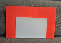 Cadillac Style FINS Decal On Cardboard 6″ by 4″ Cool Item!