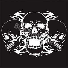 Sticker Vinyl Skull Styling Decal Body Hood Decoration Accessories For Car Hood