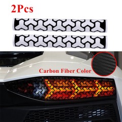 2Pcs Car Rear Tail Light Film Cover DIY Honeycomb Sticker Auto Decoration Decals