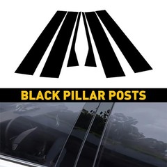 6/12Pcs Fit For MK5 Jetta VW 2006-2010 Sedan Trim Door Pillar Posts Gloss Black