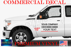 Truck Company Door Decals Set of 2 Custom Business Information USA ORACAL 651