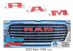 RAM Grille Emblem Overlay Decal Sticker – 2025 Ram 1500