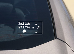 Australian Flag Sticker Proud Aussie 12x6cm Car Window Quality Decal Travel
