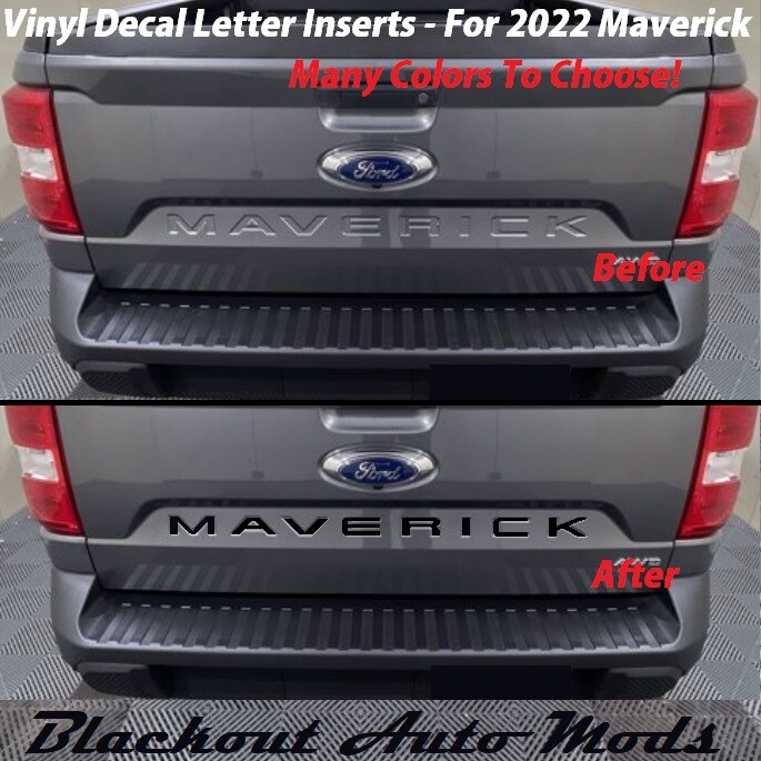 Tailgate Decal Letters For All New 2022-23 Ford Maverick Pickup Truck