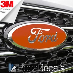BocaDecals Emblem Overlay Decal Insert For 2019-2023 Ford Edge (Set of 2)