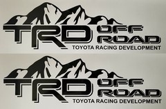 2 TRD OFF ROAD TOYOTA RACING DEVELOPMENT TACOMA TUNDRA TRUCK 4X4 DECAL STICKER