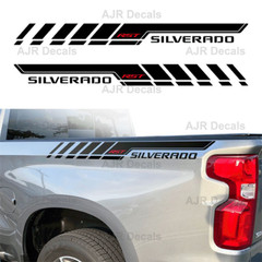 Chevrolet Silverado Bedside Decals Fits Chevy Truck Stickers RST 2 pieces LGDG