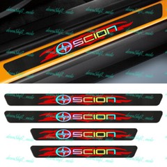 4PCS Carbon Fiber Car Door Scuff Sill Cover Panel Step Protector For SCION NEW