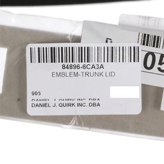 OEM NEW 2019-2020 Nissan Altima SR Trunk Deck Lid Emblem Nameplate 84896-6CA3A