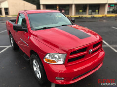 Fits Dodge Ram 1500 Center Hood Stripes Vinyl Graphics 3M Decals Stickers 09-18