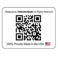 Oval DUDE V1 (3 Pack – 5″ color: FULL) Full Color Printed Vinyl Window Sticker