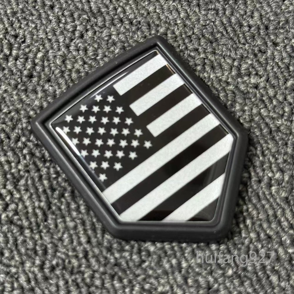 3D Car Rear Trunk Lid Fender Body Badge USA American Flag Emblem Decal Sticker