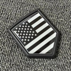 3D Car Rear Trunk Lid Fender Body Badge USA American Flag Emblem Decal Sticker