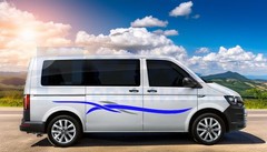 Campervan Waves Vinyl Graphic Kit – Universal Fit Side Decals for SWB Van