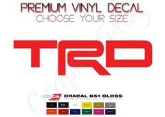 TRD Decal Vinyl Stickers for Toyota Cars Trucks Tacoma Tundra Any Size & Color
