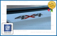 Set of 2 – 2020 4×4 Decals Stickers Parts Chevy Silverado FG5A1 red gray GM