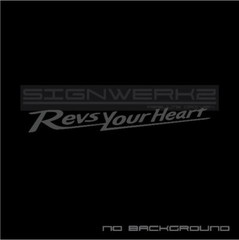 Revs Your Heart Decal sticker Yamaha moto gp YZR-500 YZM-R1 R3 R6 YZF-R1M Pair
