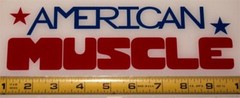 American Muscle! HQ 2 Color High Gloss 9″ x 2.7″ Vinyl Decal!