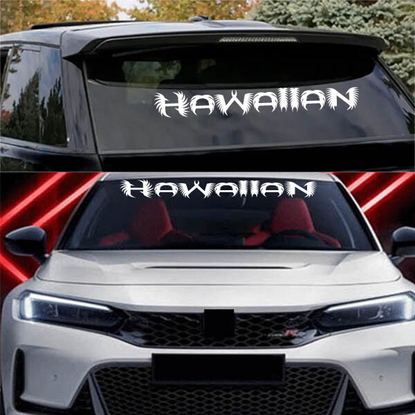 Hawaiian Hawaii Decal Sticker Window Windshield Truck Car SUV Style #F