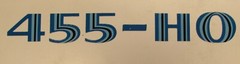 1975-1976 Trans Am 455 HO Shaker Decals Offered in Red, Blue, Green, Orange,Gold