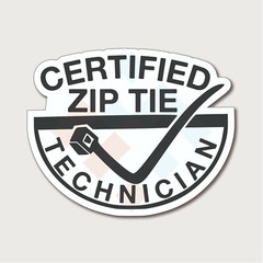 Zip Tie Cable Car 4×4 Sticker Decal Vinyl JDM Illest Race Drift Stance Lowered