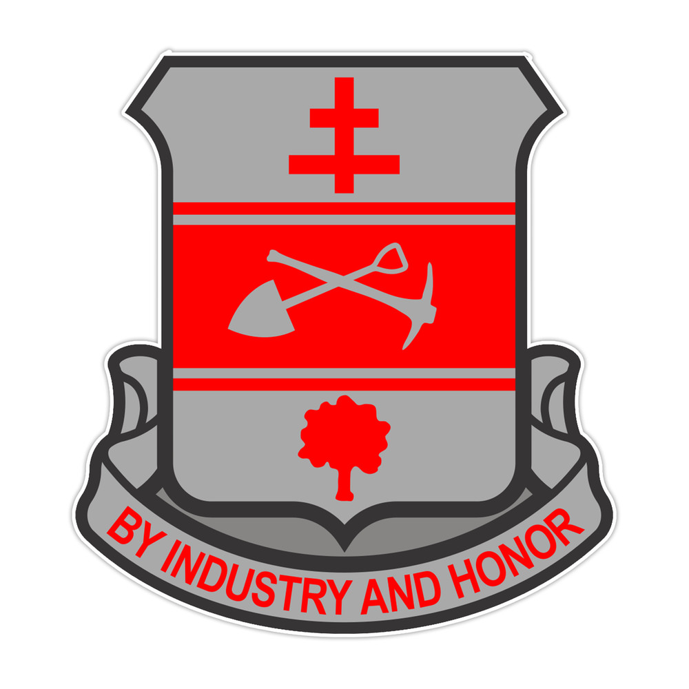 317th Engineer Battalion Sticker Military Vinyl Soldier Decal 5″