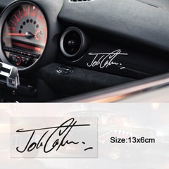For mini sticker JCW stickers accessories For mini cooper sticker Black 13*6cm