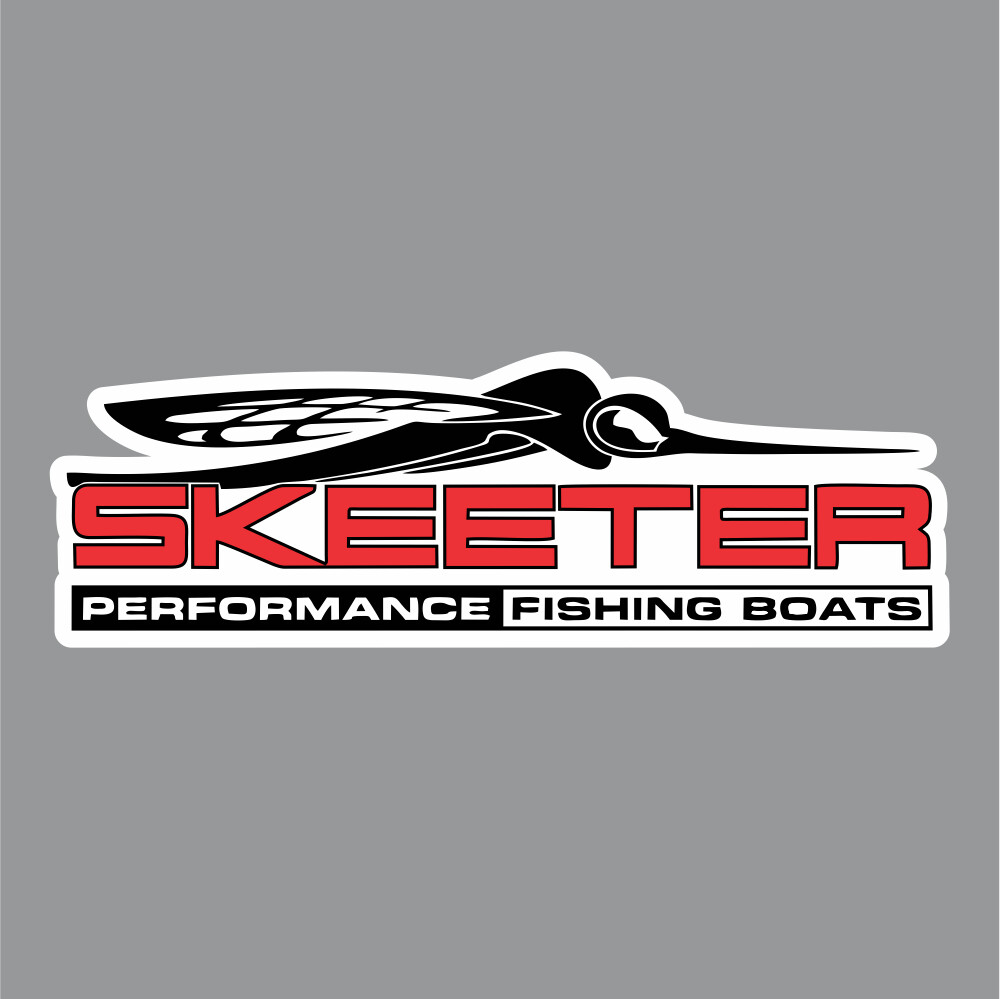 700-102 New Design Skeeter Carpet Graphic Decal Sticker for Fishing Bass Boats