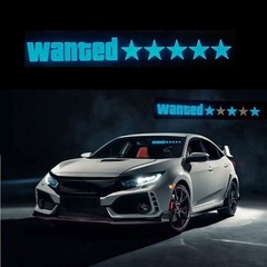 Windshield Electric Wanted Car LED Window Stickers for JDM Glow Panel Decoration