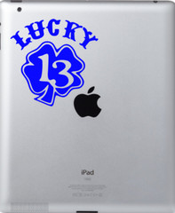 Lucky 13 Decal Vinyl Car Window Sticker ANY SIZE