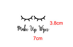 Set of 8 Make Up Wipes Decal Custom Sticker Vinyl Decal 7 x 4cm