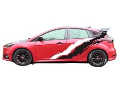 Distorted Stripe Car Side Sticker For Honda Civic Accord Side Door Vinyl Decals