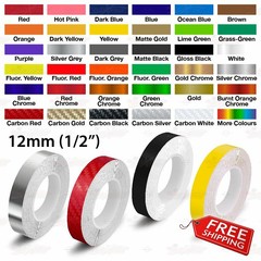 12mm 1/2″ Roll PIN STRIPE Car Striping Trim Body Line TAPE Decal Vinyl Stickers