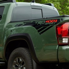 2PCS TRD 4×4 Sport Off Road Vinyl Decals for 2013-2023 Tacoma Bed Side Sticker