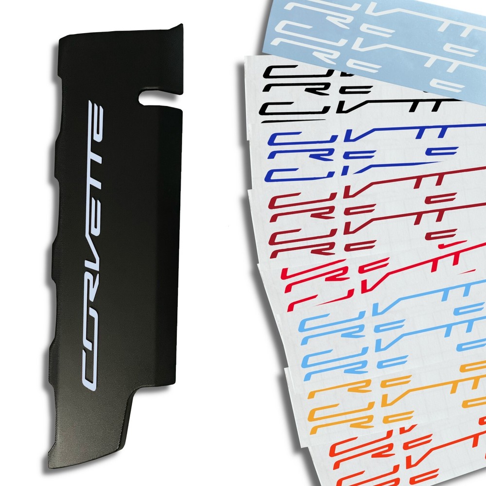 For 2014-2019 Chevy Corvette C7 LT1 6.2L Fuel Rail Engine Cover Decal Letter Set