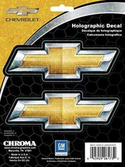 Chroma Graphics Chevy Bowties 2 pcs Holo Stick Onz Decal