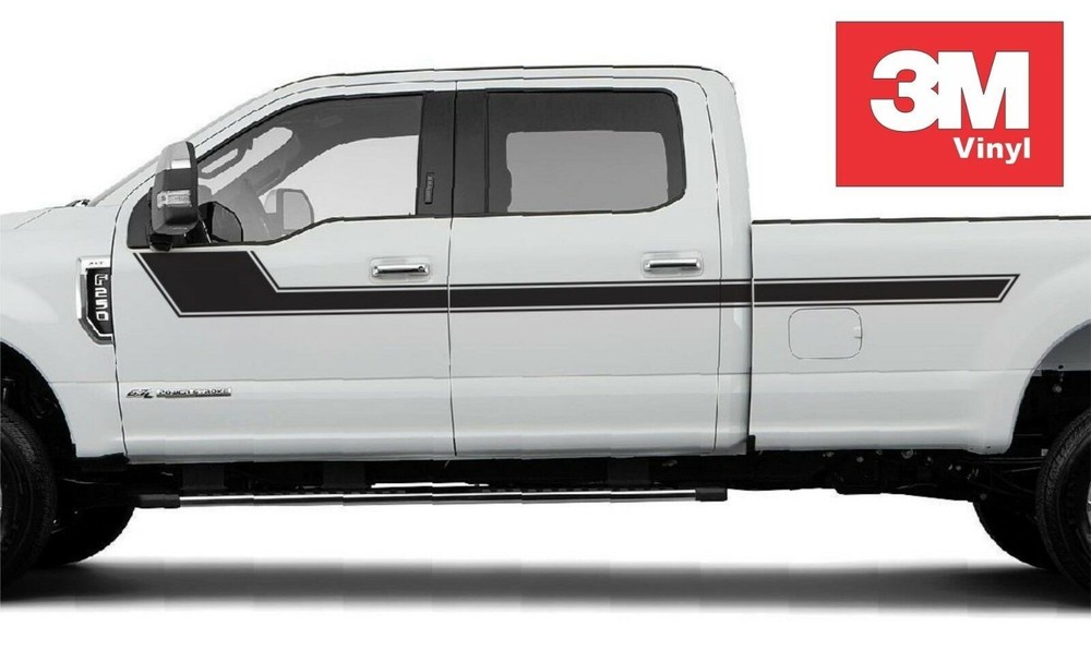 Short Hockey 3M Vinyl Graphic Decal 2017 2018 Ford F250 Super Duty Crew Long Bed