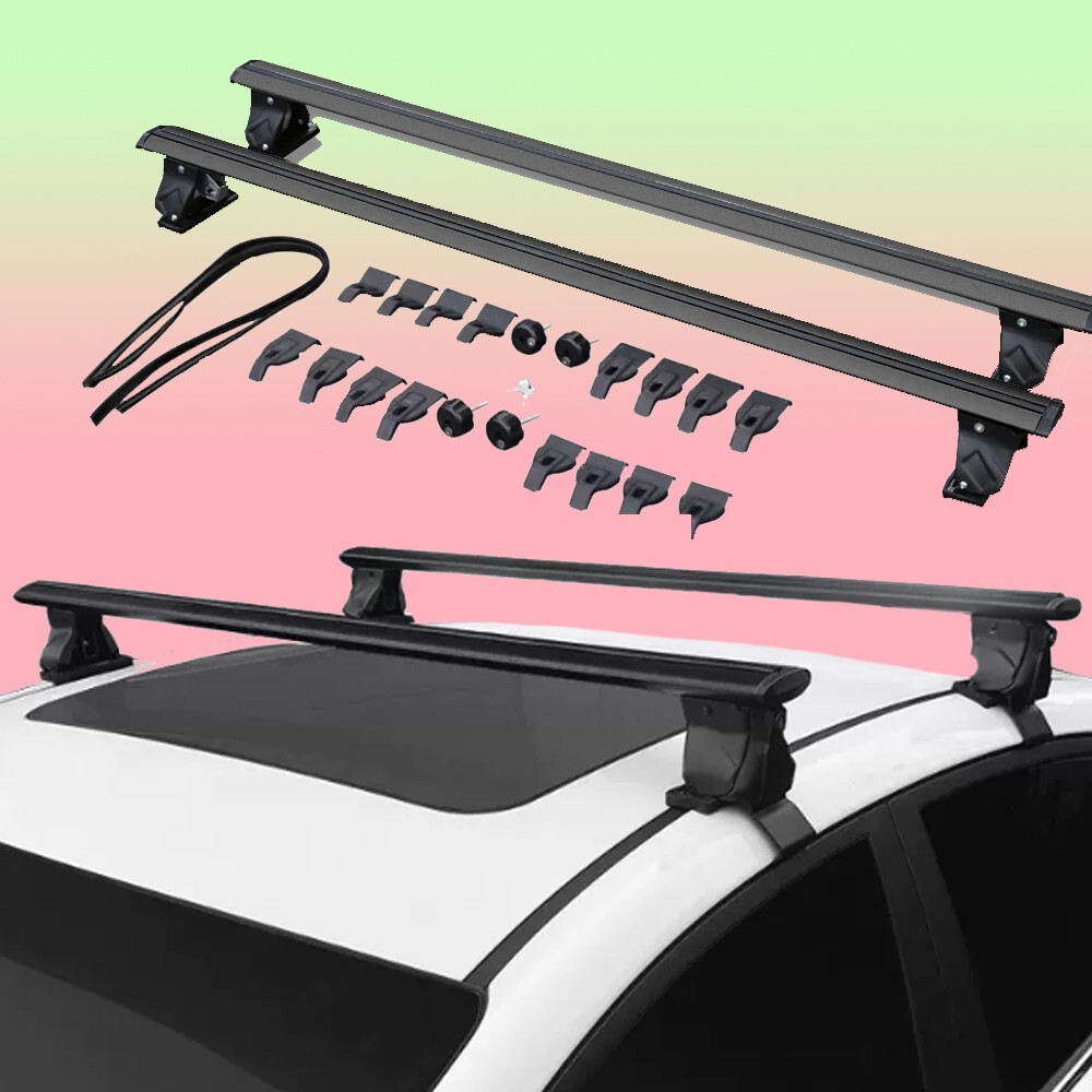 2PCS for Nissan Altima Lockable Roof Rail Rack Rooftop Luggage Sedan