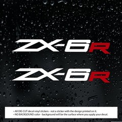 (2x) ZX-6R ZX6R Decal Vinyl Stickers for Motobike Motorcycle