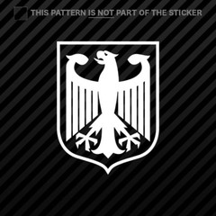 (2x) Deutschland Germany Sticker Self Adhesive Vinyl eagle german