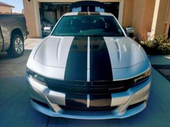 FOR Dodge Charger 15-22 TWIN 10 Inch Racing Stripes Vinyl Graphic Decal 36 FEET