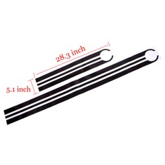 2Pcs Black Bonnet Hood Rear Trunk Decals For BMW 1 3 4 5 X3 X5 X6 M3 M4 M5 M6
