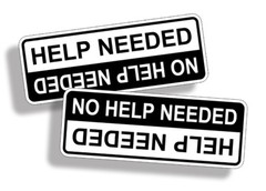 Help Needed Sticker Upside Down 4×4 Off Road Decal Graphic Window Bumper Truck