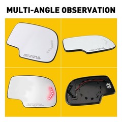 1/2Set Right Passenger Mirror w/ Heated Glass Turn Signal Side for Chevy GMC Cad