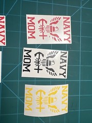 U.S NAVY PRIDE MOM/DADVinyl Decal Sticker – 1.75X3 Inches, More Colors Upon Requ