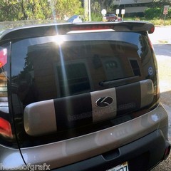 Plain Racing Rally Stripe Stripes Decal Decals fit any 2014 or 2015 Kia Soul