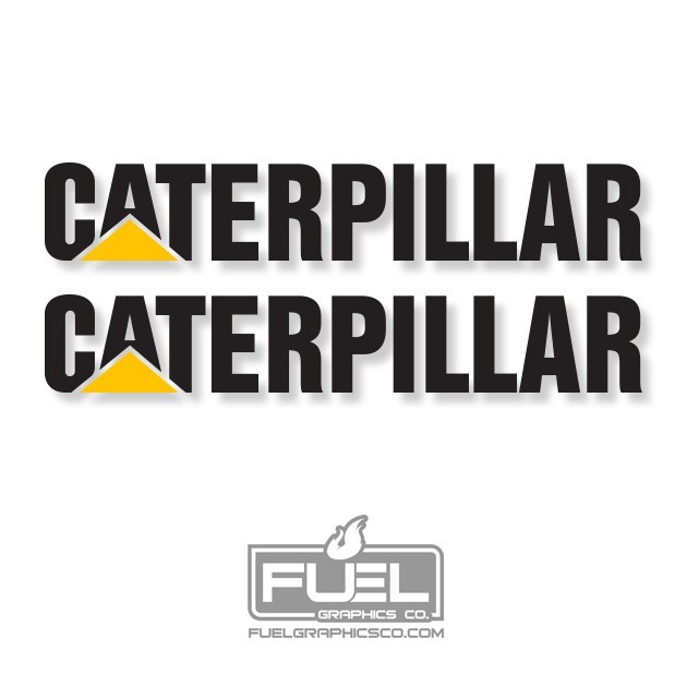Construction Equipment Premium Vinyl Decal 2-Pack for Truck & Heavy Equipment