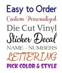 Custom Text Vinyl Lettering Sticker Decal Personalized Window Wall Business Car