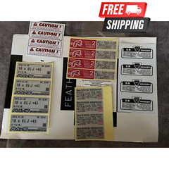 20 Pcs REPLACEMENT STICKERS SPEC 2 WHEELS VOLK RAYS TE37 CE28 RE30 ZE40 COMPLETE